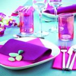 Serviettes 38 x 38 mm, 2 plis, couleurs pastel